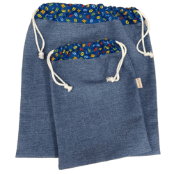 Bolsa Ropita y Merienda Loneta
