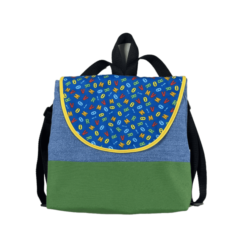 Mochila Alcolchada Loneta Letras