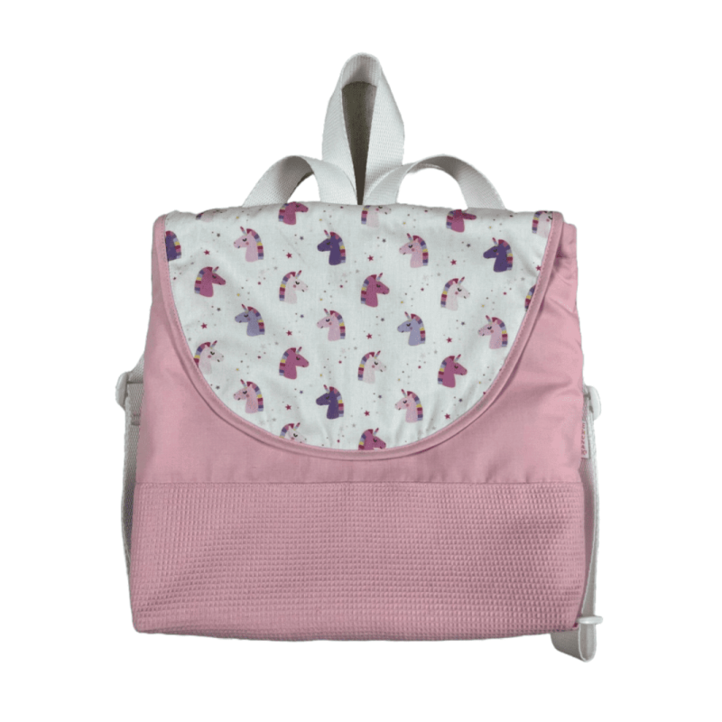 Mochila Alcolchada Popelin Unicornios