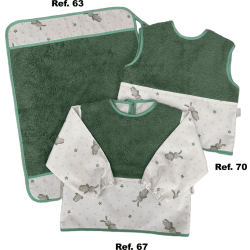 Bata Bebe Verde Impermeable con y sin Mangas