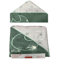 Capa Baño Verde 100x100 cm con Babero