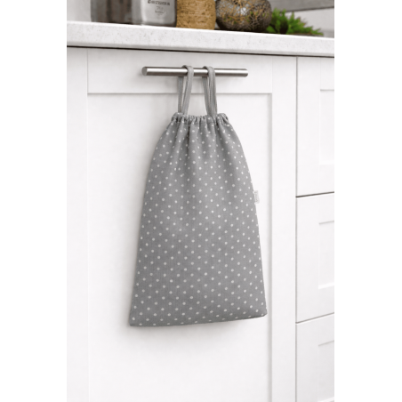 Bolsa Pan Gris Topos 03