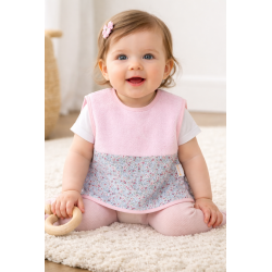 DELANTAL S/M ROSA FLORAL 72