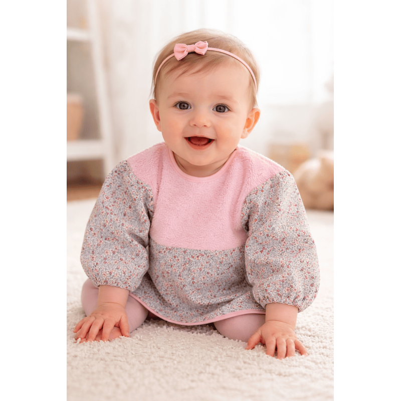 DELANTAL M/L ROSA FLORAL 68